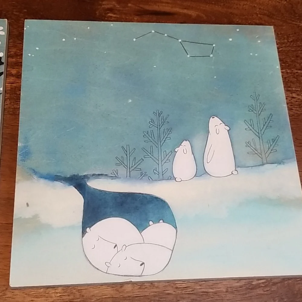 Pair of Kristiana Parn Prints on Wood